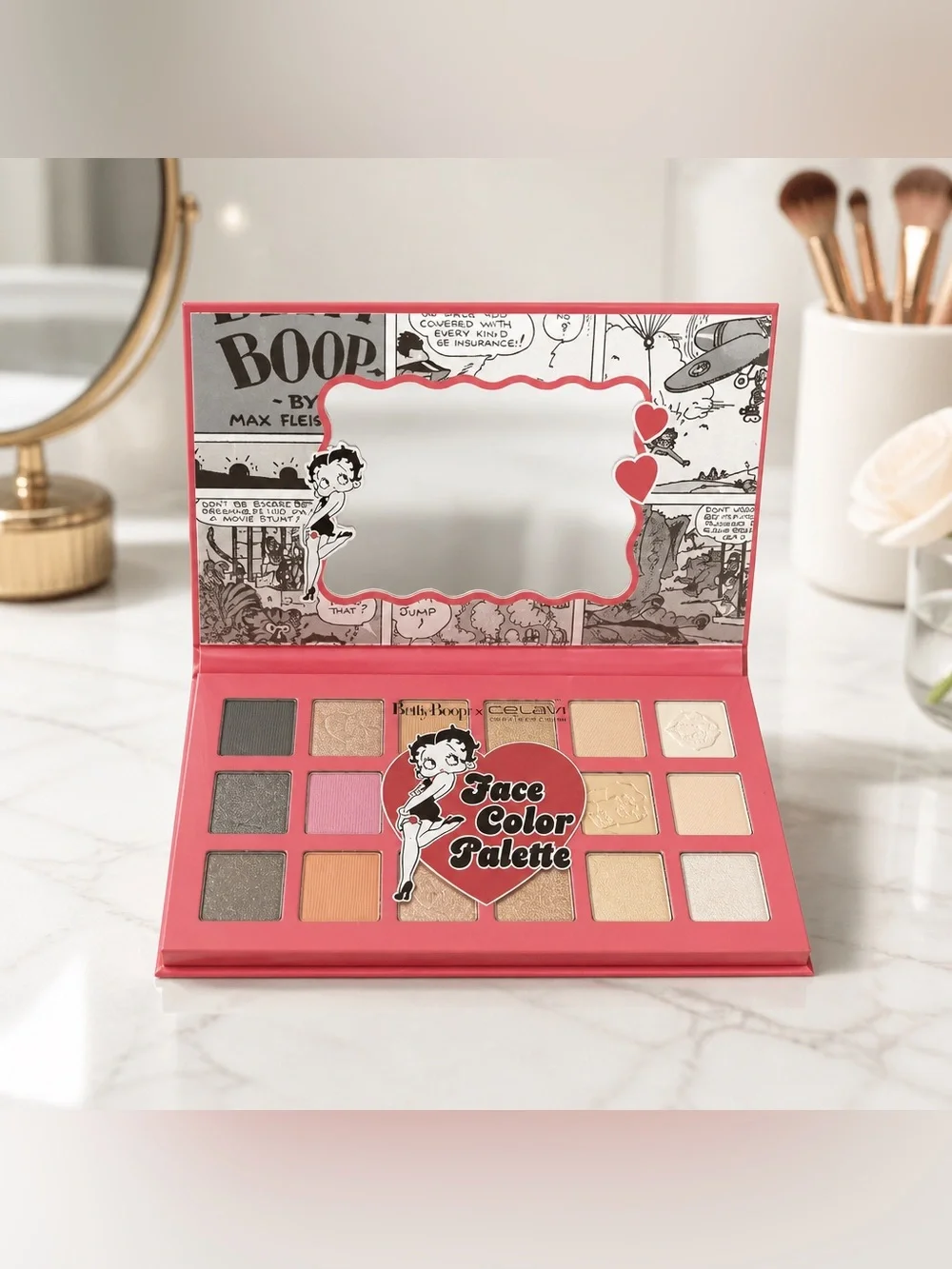 Betty Boop x Celavi Face Color Palette Makeup Collection